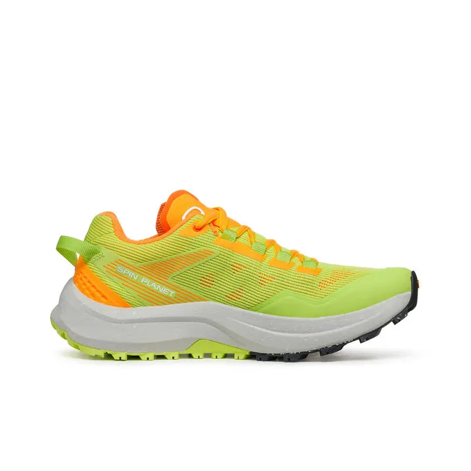 SNEAKERS SPIN PLANET Man Sunny Green Orange Fluo