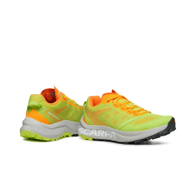 SNEAKERS SPIN PLANET Man Sunny Green Orange Fluo