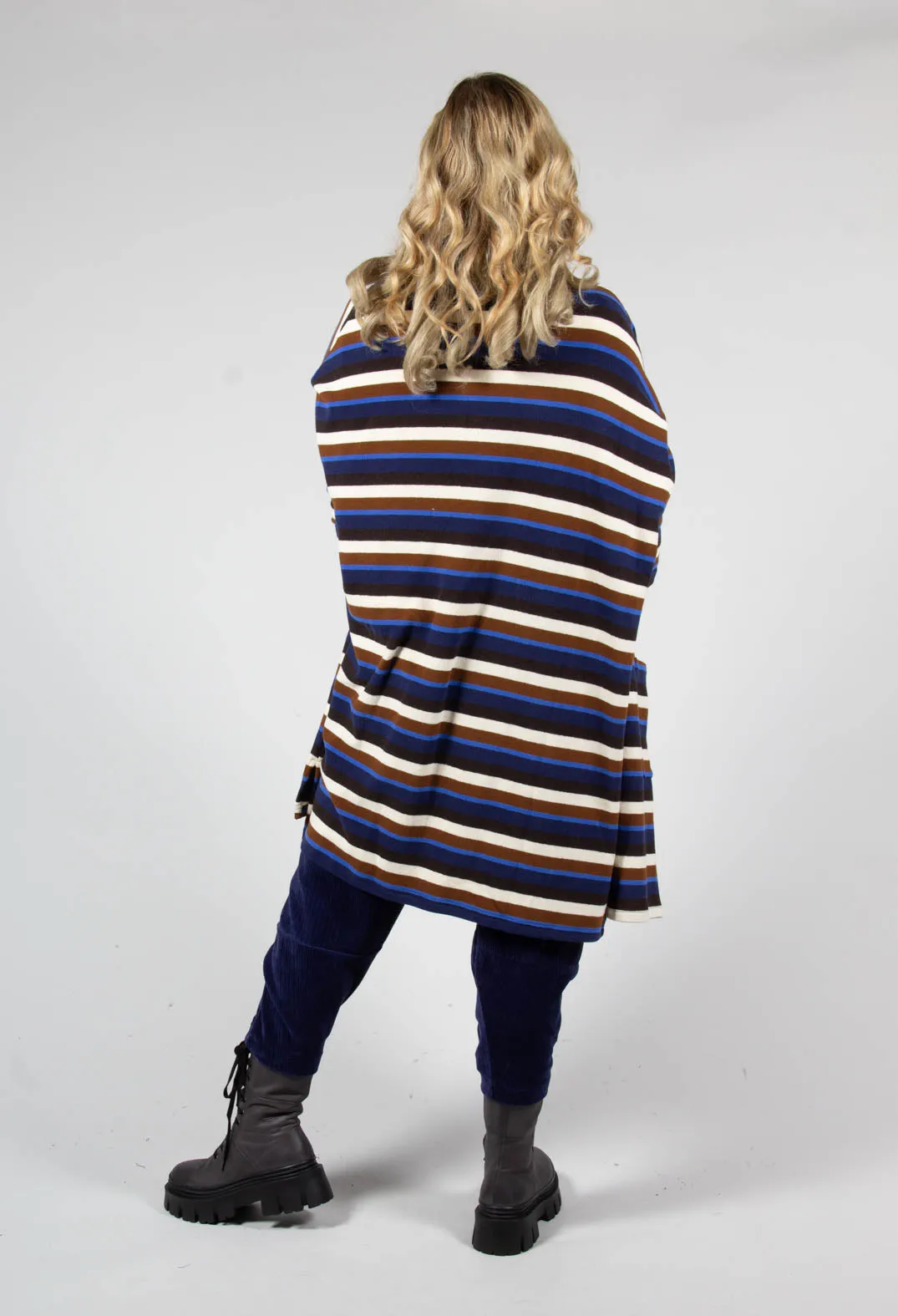 Soufle Cardigan in Cannella Stripe