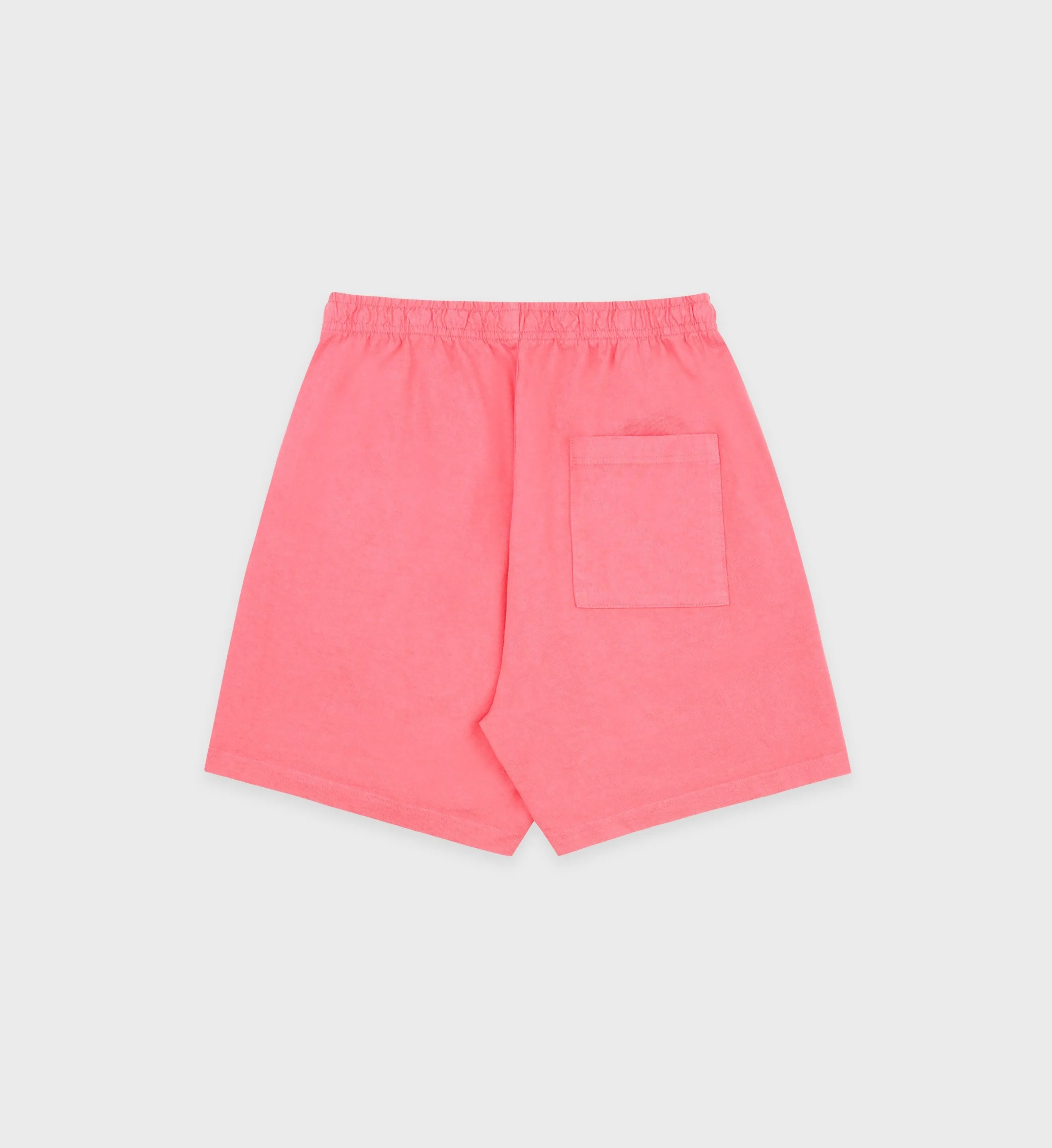 Sporty & Rich Bold Logo Gym Shorts in Cotton Candy