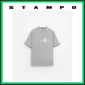 Stampd' LA  |Crew Neck Pullovers Unisex Street Style Cotton Short Sleeves