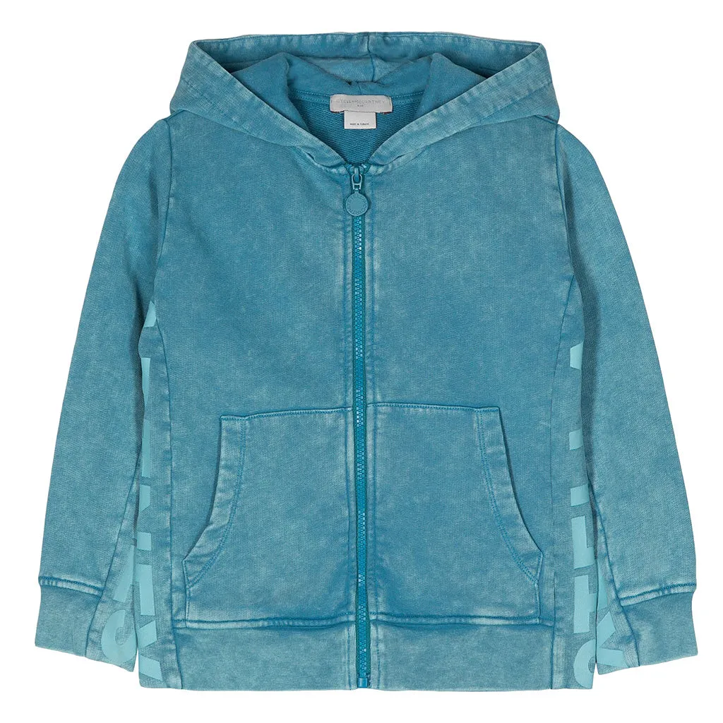 Stella McCartney Child Tracksuit With Logo Tape Blue