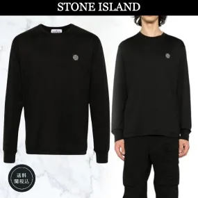 STONE ISLAND  |Crew Neck Street Style Long Sleeves Plain Cotton