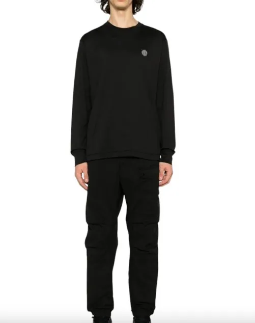 STONE ISLAND  |Crew Neck Street Style Long Sleeves Plain Cotton