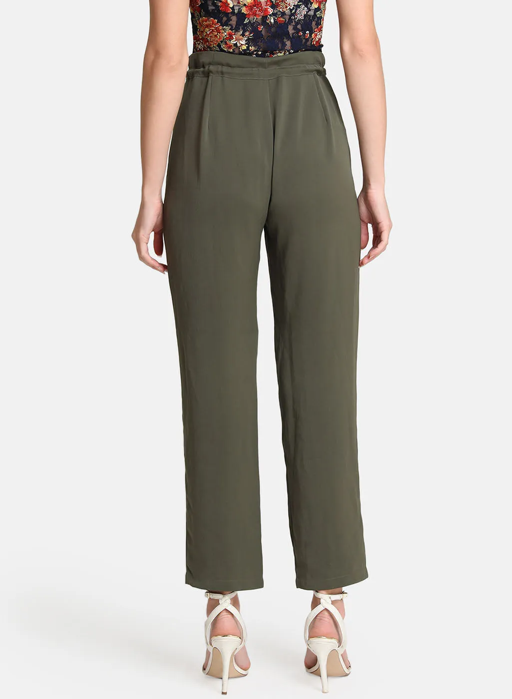 Straight Pants With Drawstring