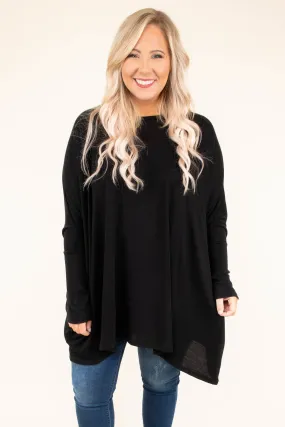 Strolling Downtown Tunic, Black