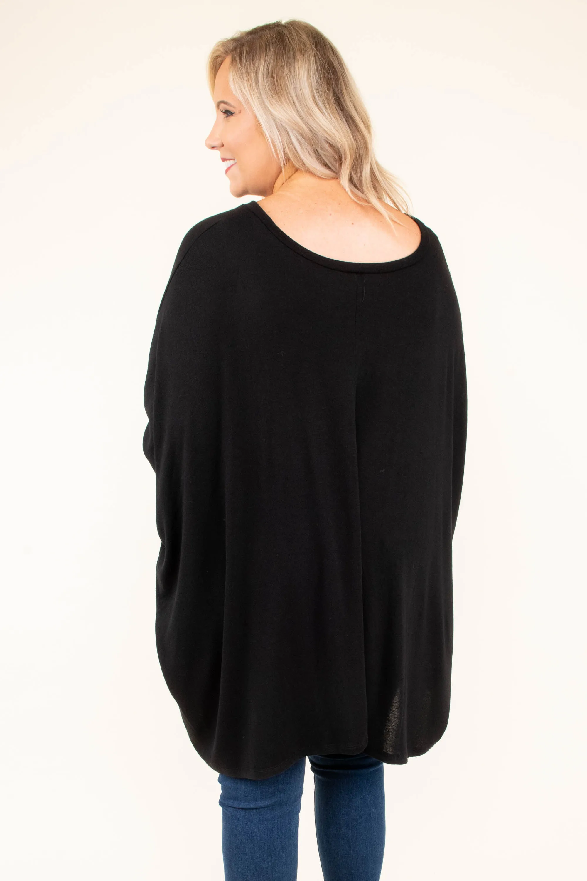 Strolling Downtown Tunic, Black