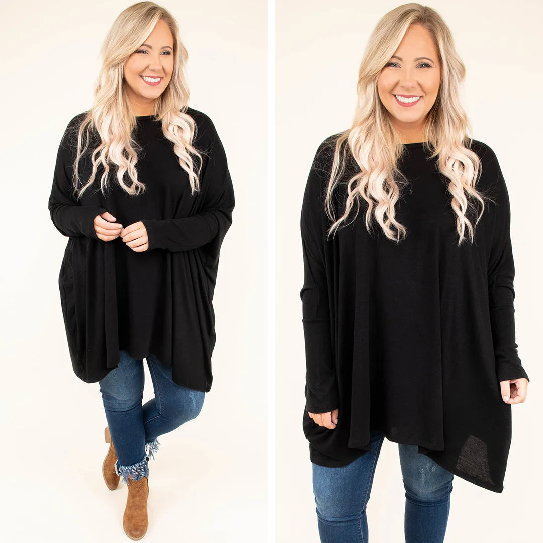 Strolling Downtown Tunic, Black