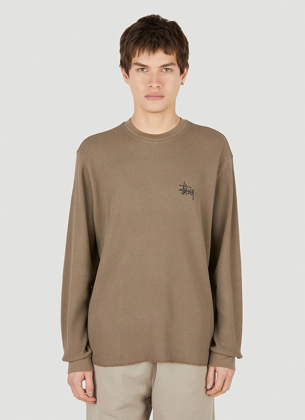 STUSSY  |Crew Neck Street Style Long Sleeves Cotton