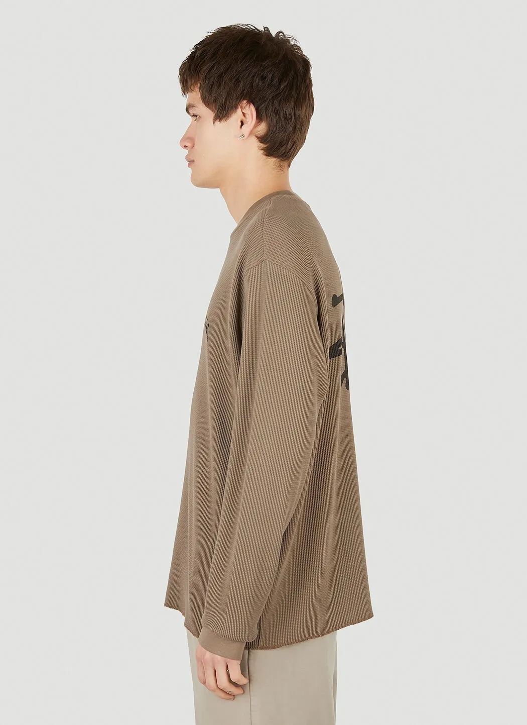 STUSSY  |Crew Neck Street Style Long Sleeves Cotton