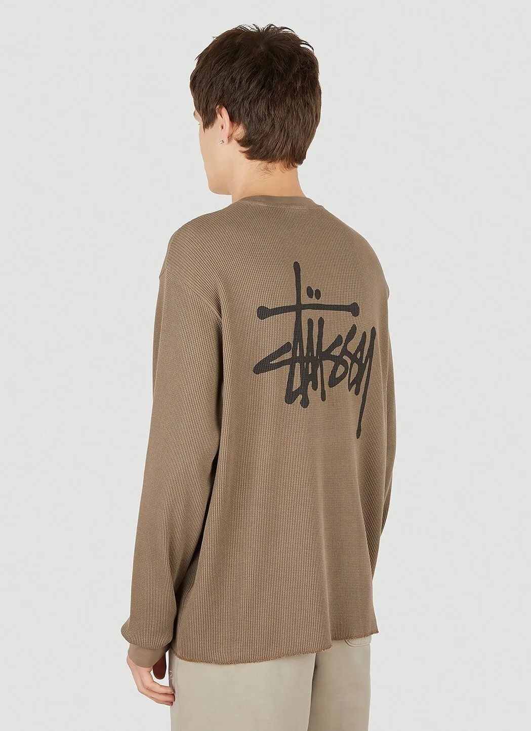 STUSSY  |Crew Neck Street Style Long Sleeves Cotton