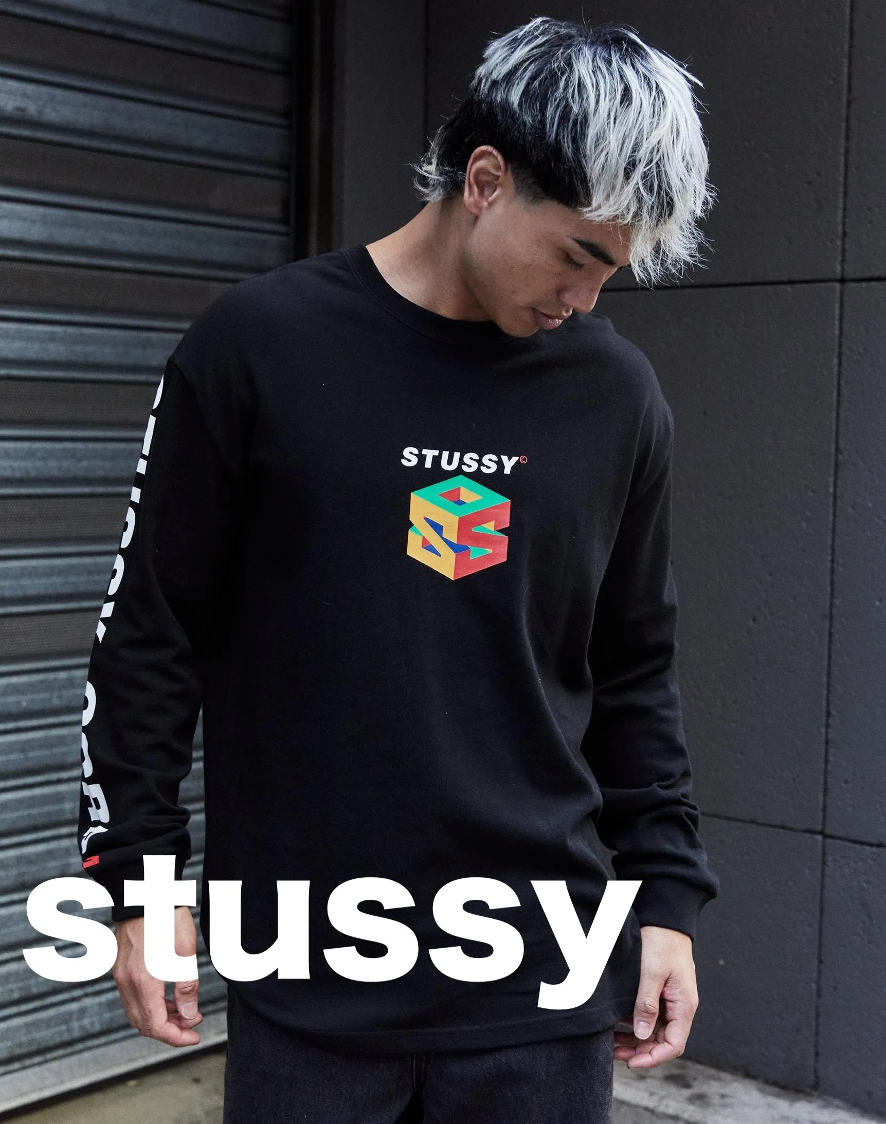 STUSSY  |Street Style Long Sleeves Long Sleeve T-shirt Logo