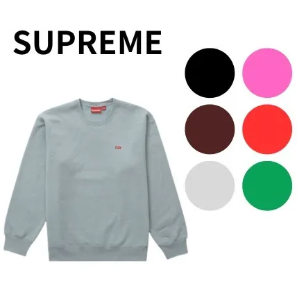 Supreme  |Pullovers Unisex Street Style Long Sleeves Plain Logo