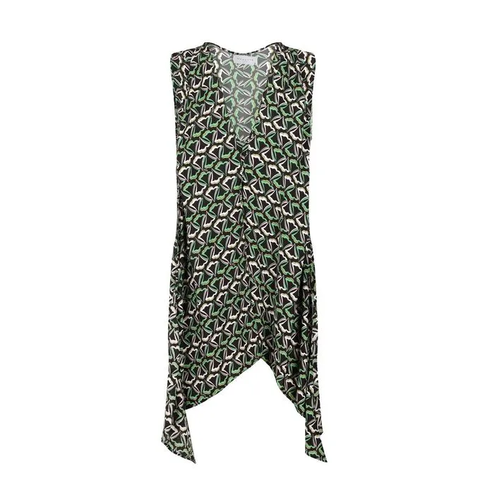 TANK TOP WITH LIBERTY PRINT Woman Black Green