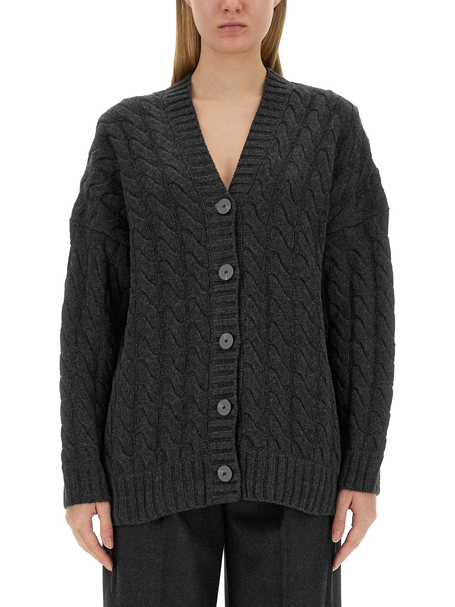 THEORY    WOOL V-NECK CARDIGAN