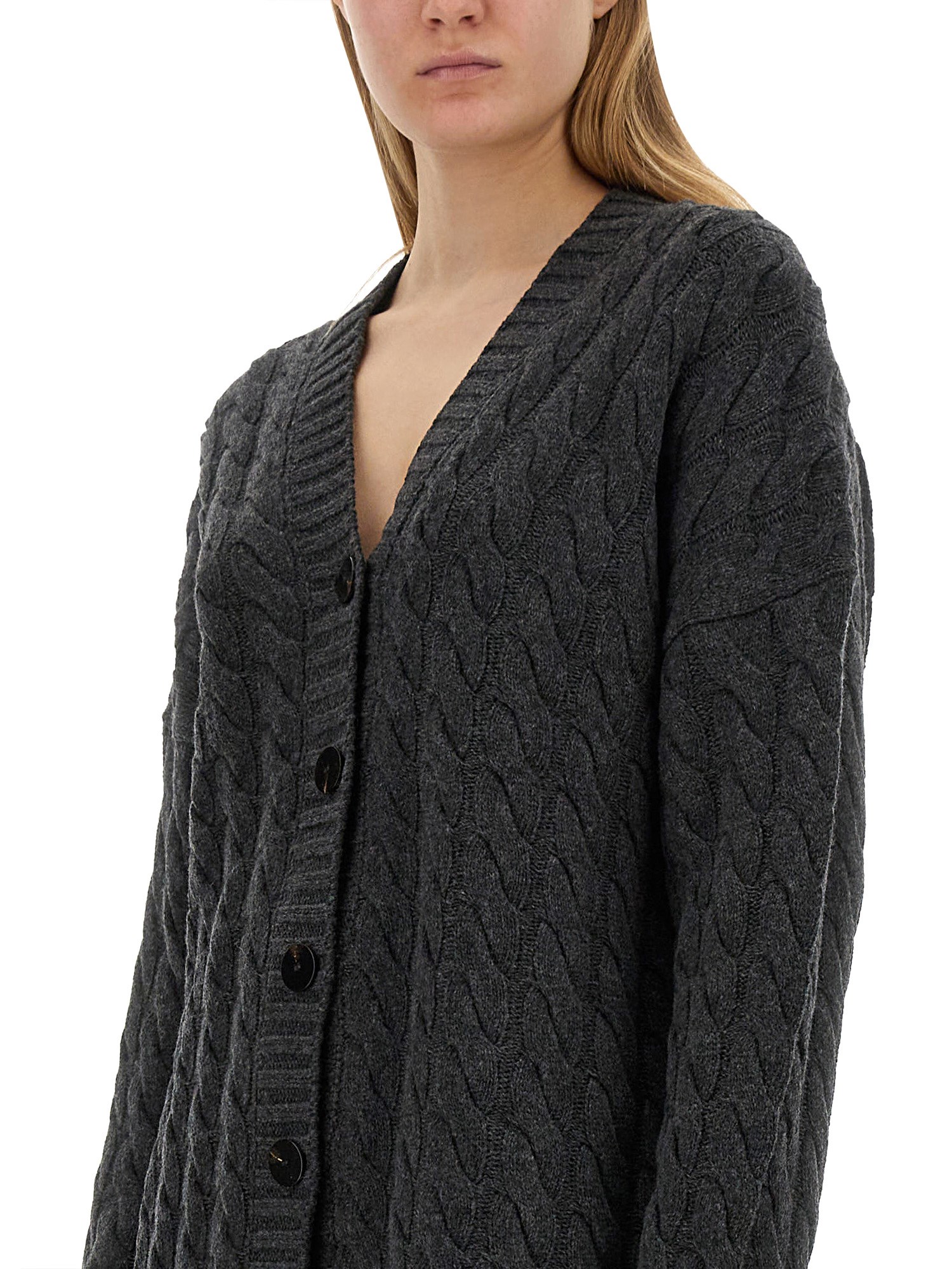 THEORY    WOOL V-NECK CARDIGAN