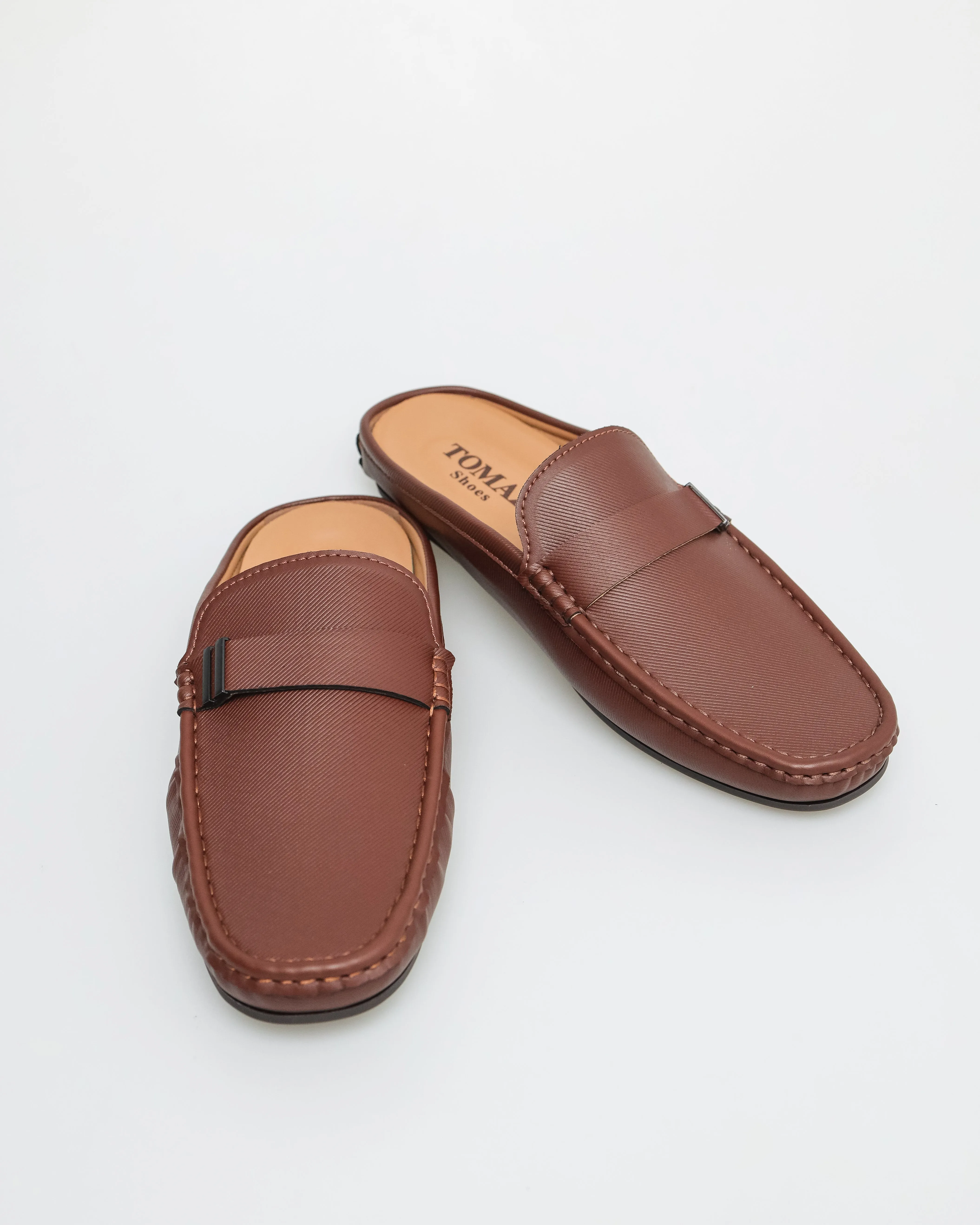 Tomaz C571 Men's Slip-on Mules (Brown)