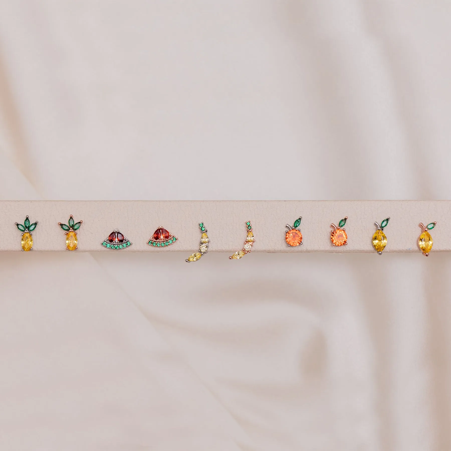 Tropical Fruit Basket Stud Set