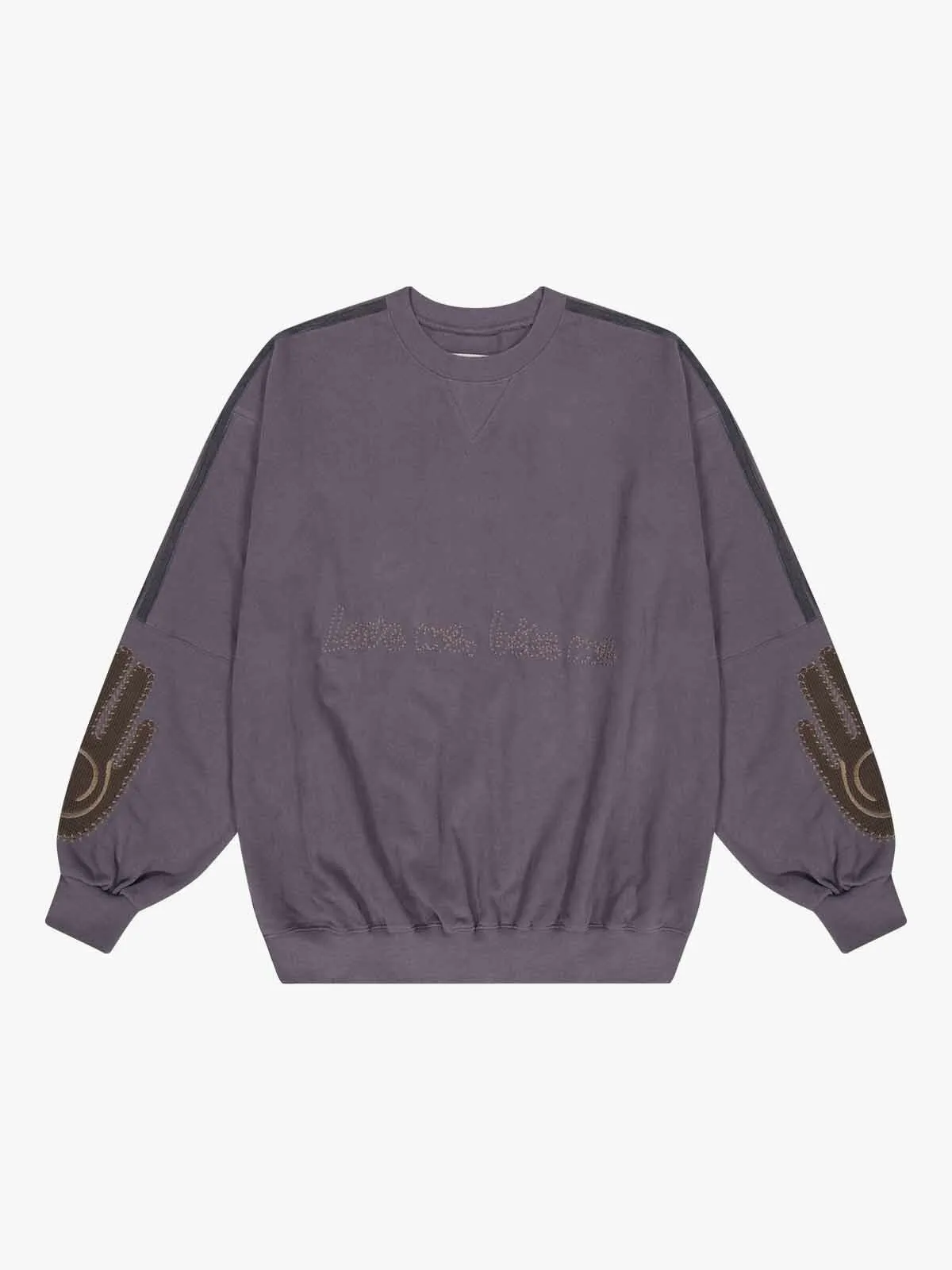 Tuewid  |Crew Neck Unisex Street Style Long Sleeves Cotton