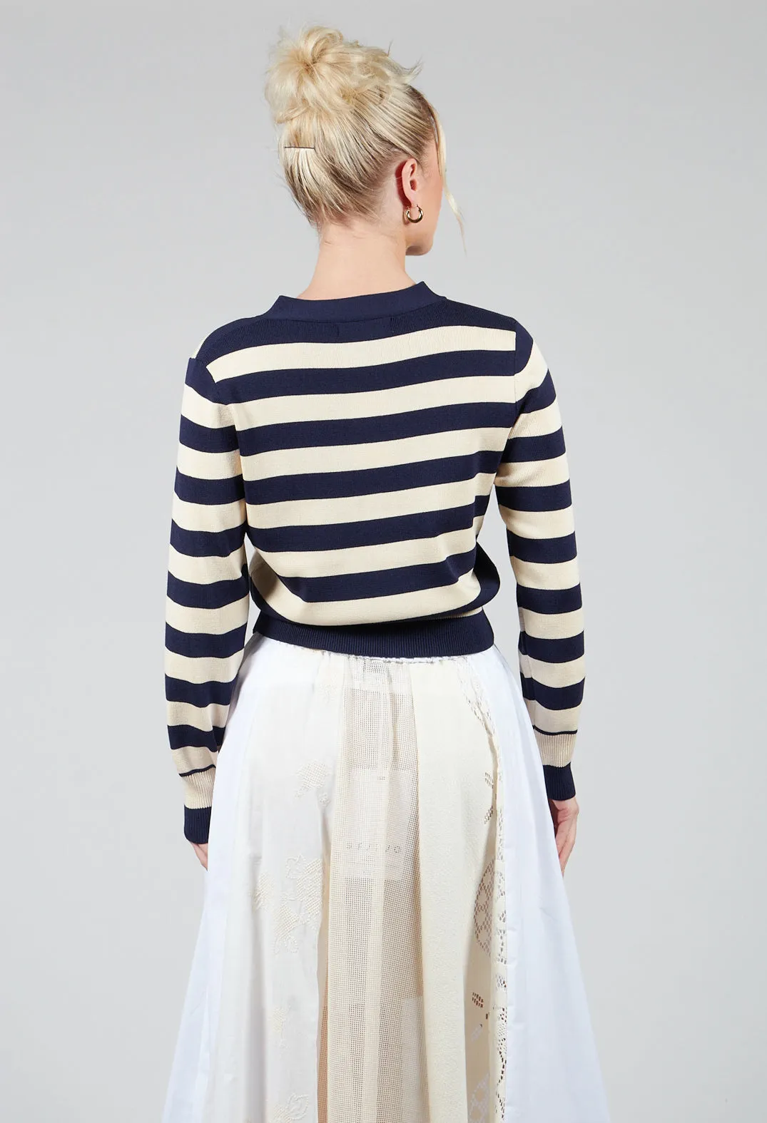 Umberta Cardigan in Marine Stripe