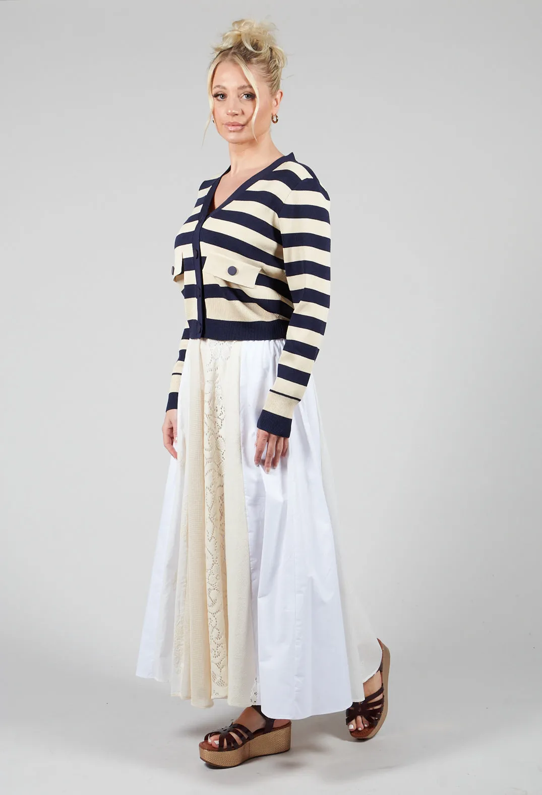 Umberta Cardigan in Marine Stripe