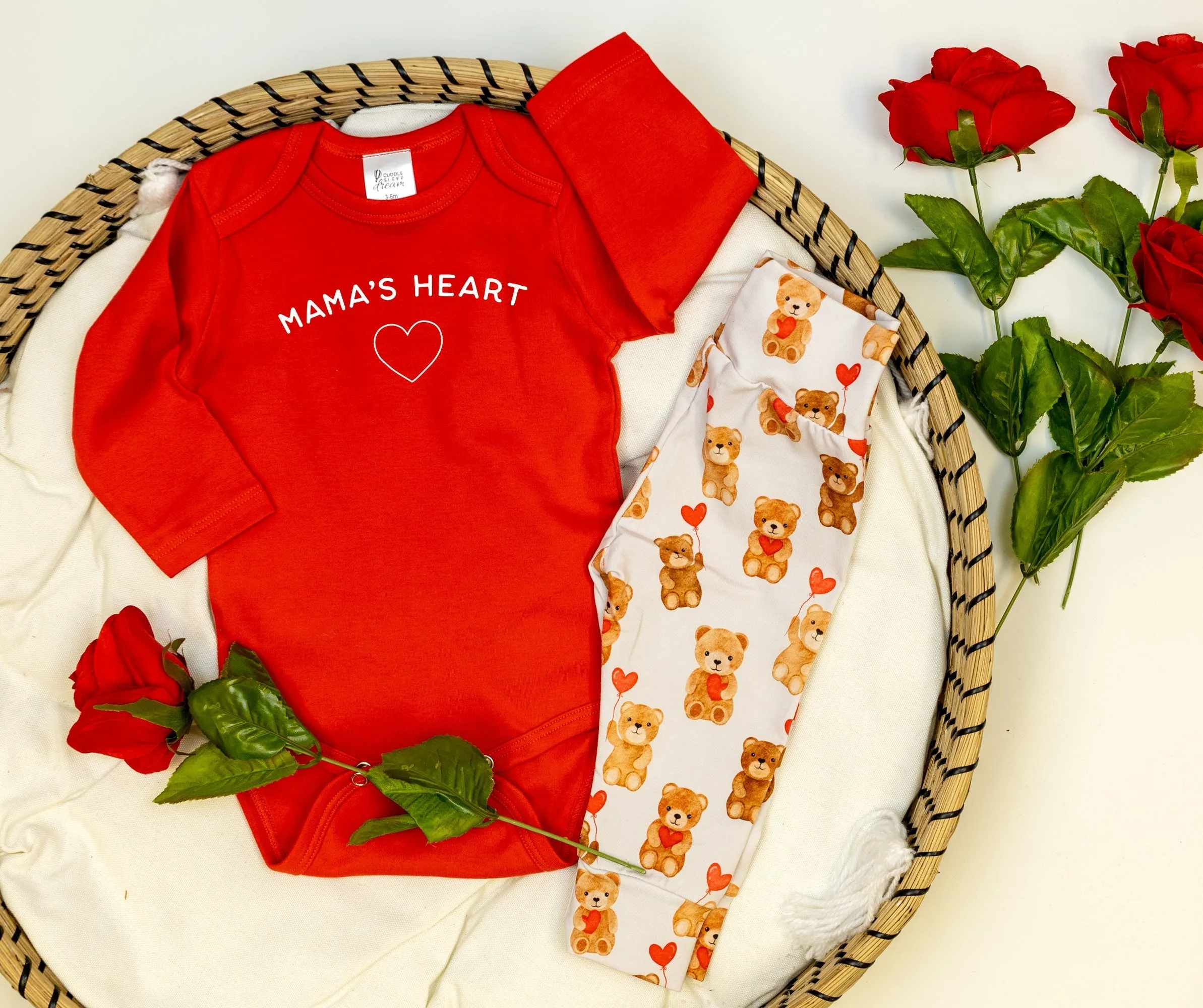 Valentine Teddy Bear Leggings