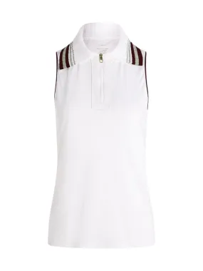 Varley Elkton Performance Polo in White