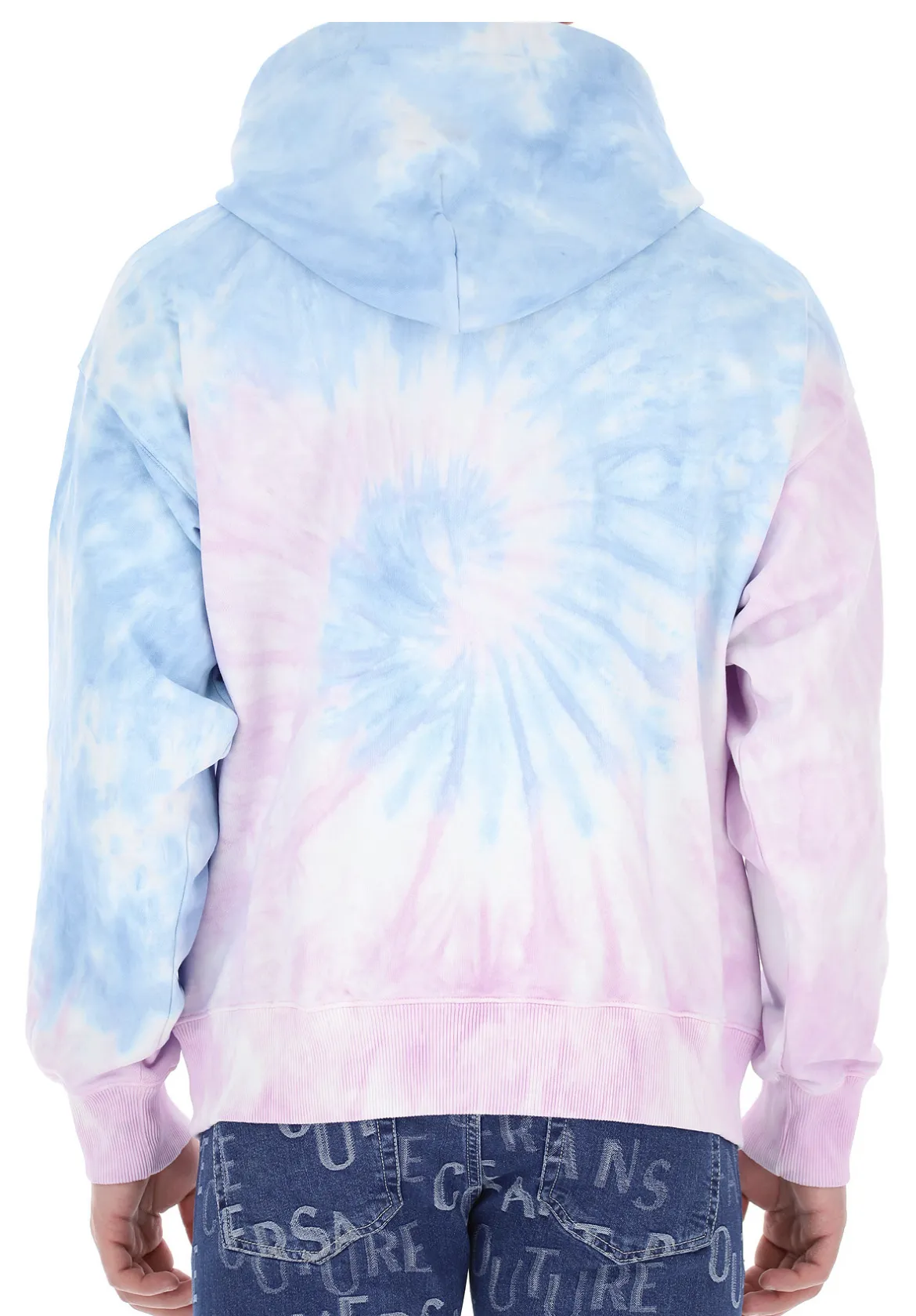 VERSACE JEANS  |Pullovers Unisex Street Style Tie-dye Long Sleeves Cotton