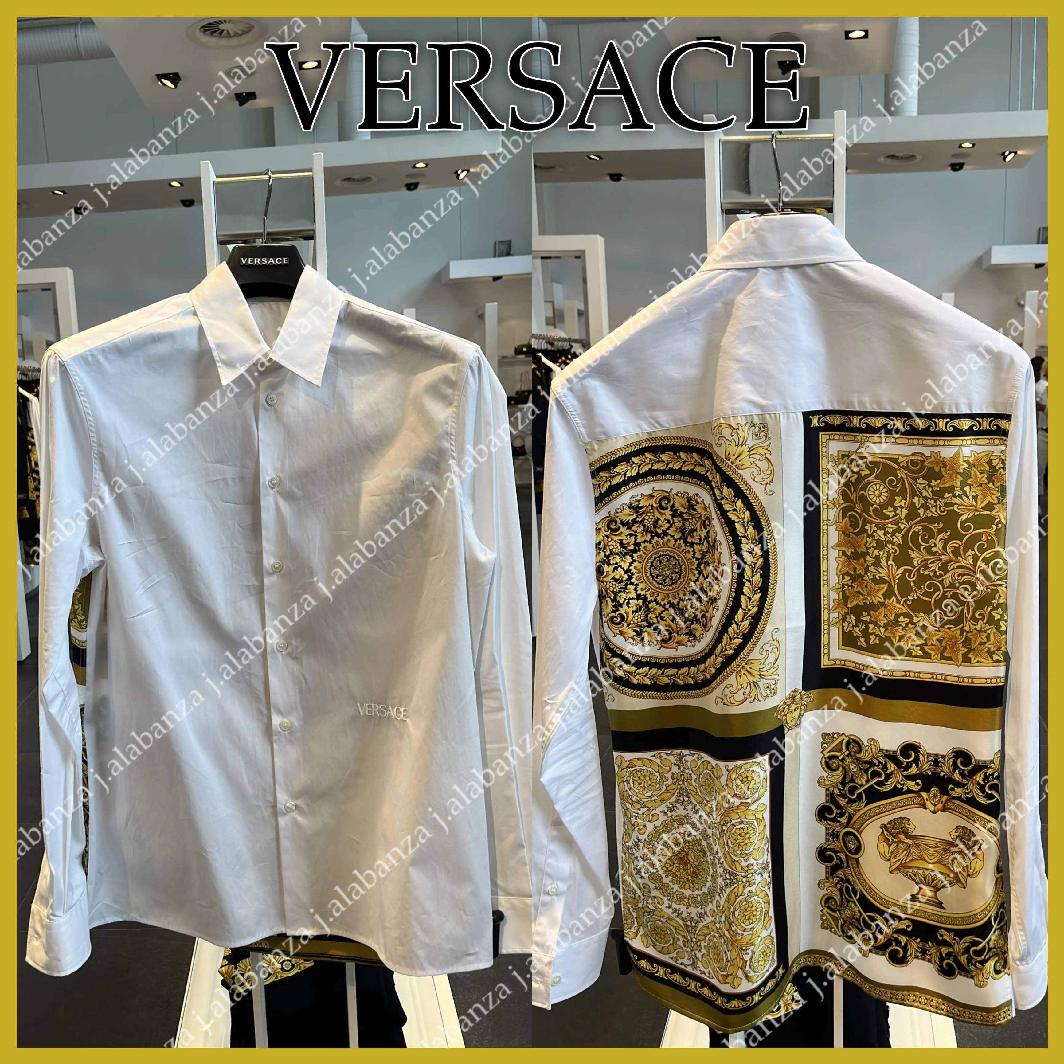 VERSACE  |Long Sleeves Logo Luxury Shirts