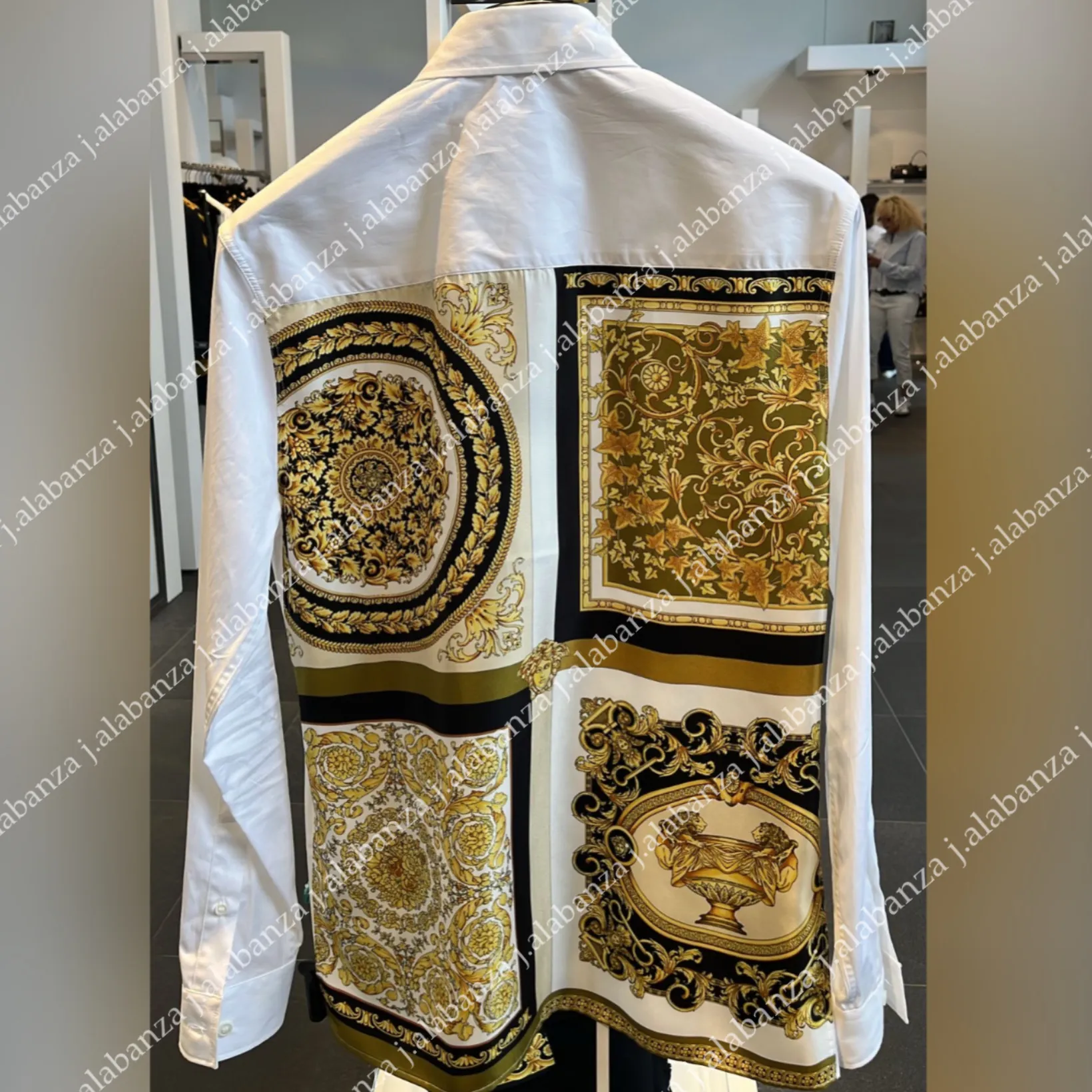 VERSACE  |Long Sleeves Logo Luxury Shirts