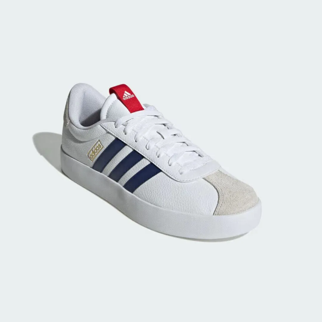 VL Court 3.0 Shoes (Cloud White + Dark Blue + Better Scarlet)