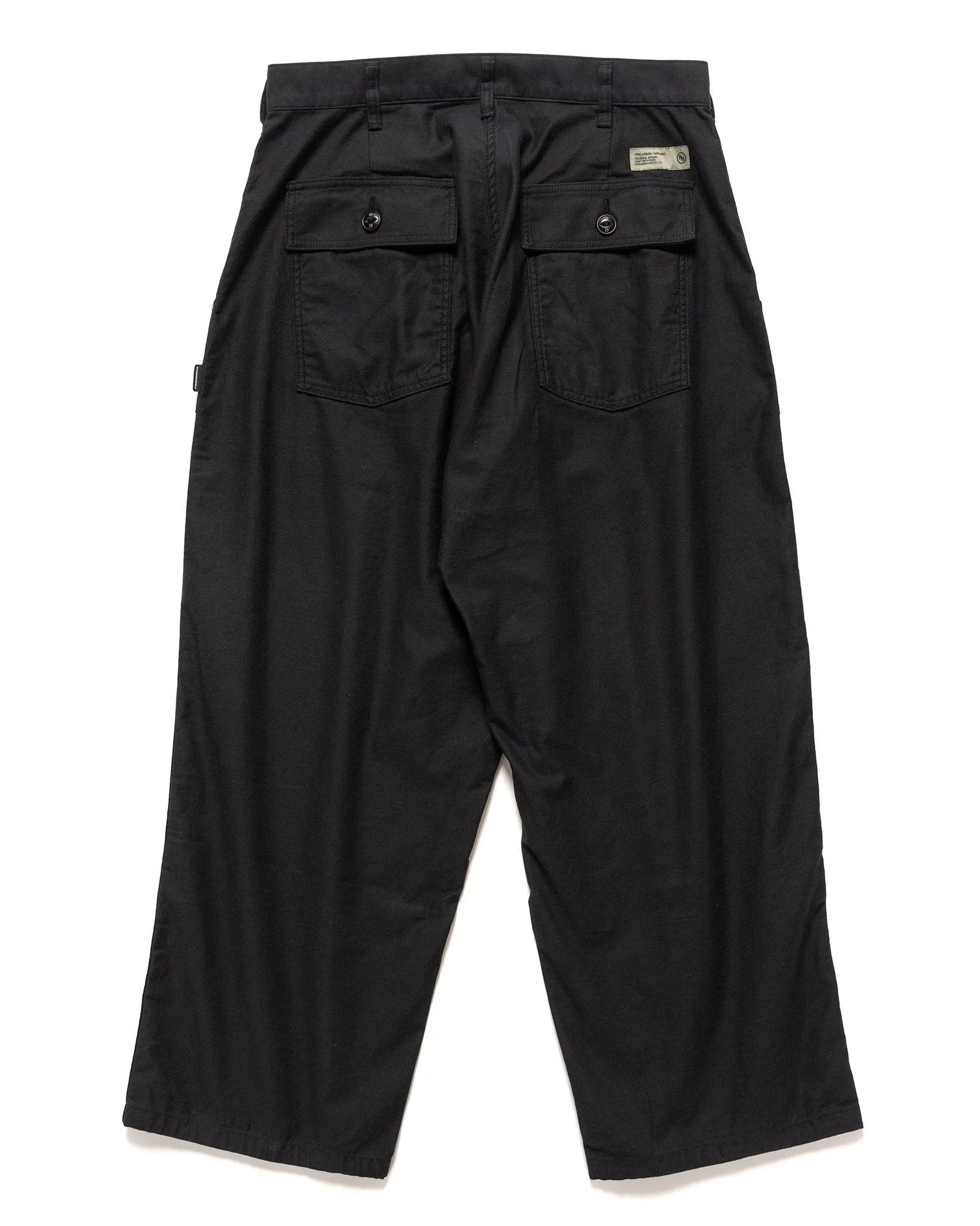 Wide Baker Pants Black