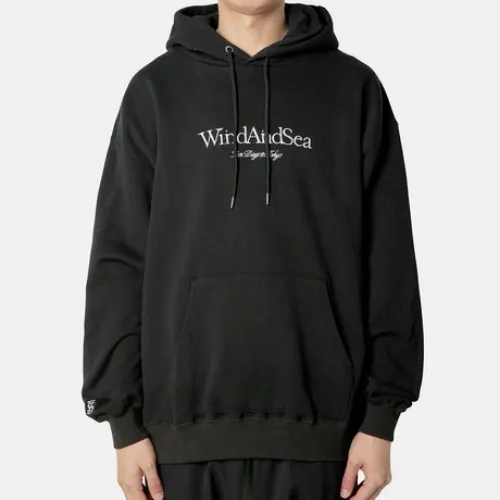 WIND AND SEA  |Pullovers Unisex Street Style Long Sleeves Plain Cotton