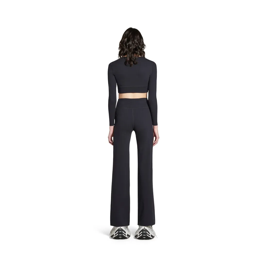      Women's Activewear Flared Slim Pants in Black 