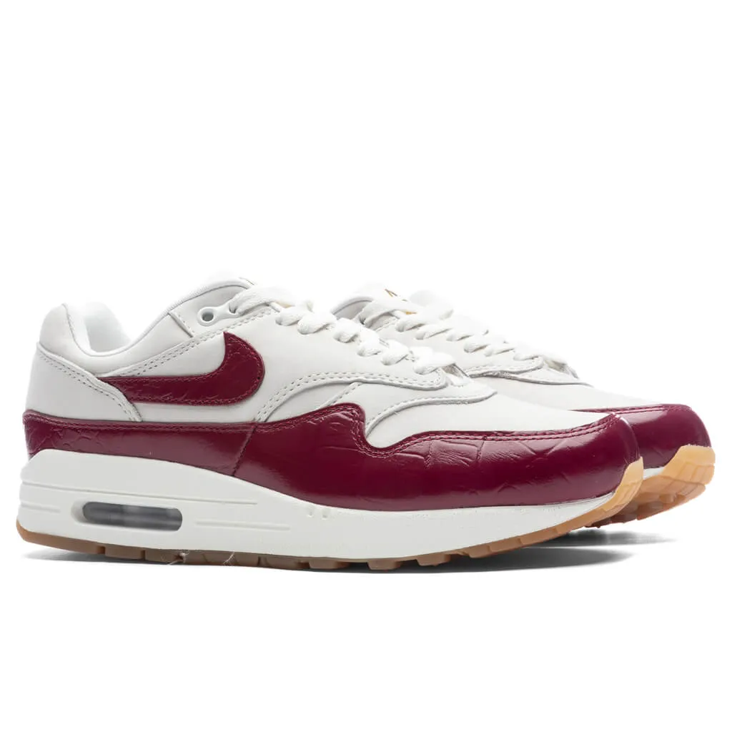 Women's Air Max 1 LX - Sail/Team Red/Gum Light Brown