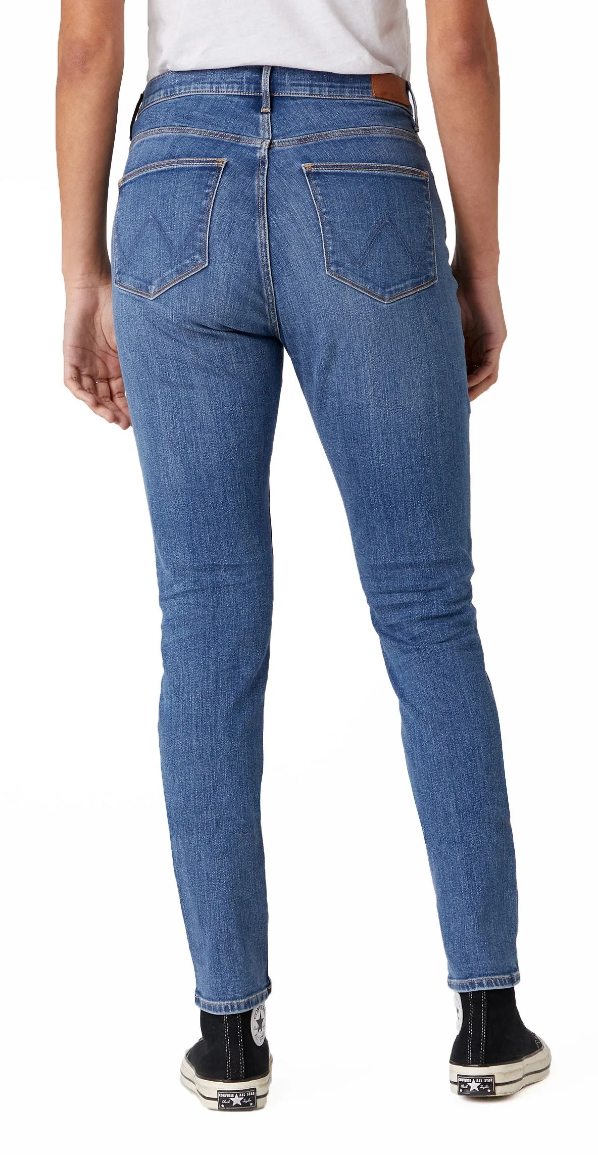 Wrangler High Rise Skinny Stretch Jeans Wonder Blue