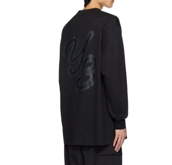 Y-3  |Unisex Street Style Long Sleeves Plain Cotton