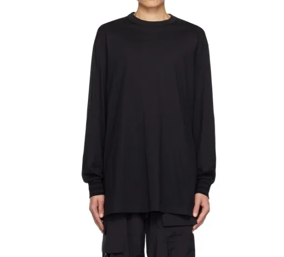 Y-3  |Unisex Street Style Long Sleeves Plain Cotton