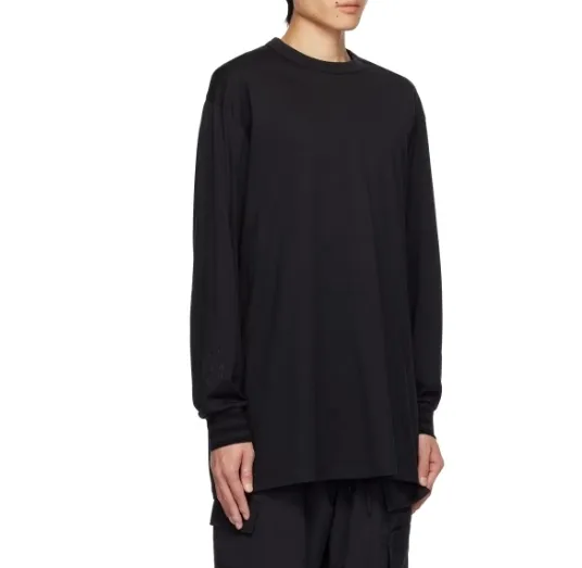 Y-3  |Unisex Street Style Long Sleeves Plain Cotton