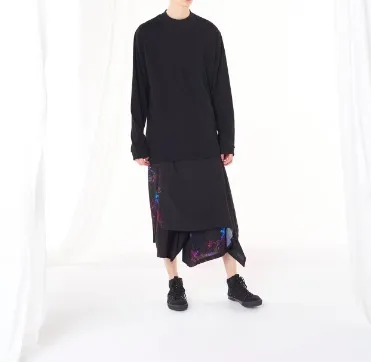 Yohji Yamamoto  |Pullovers Unisex Street Style Long Sleeves Cotton